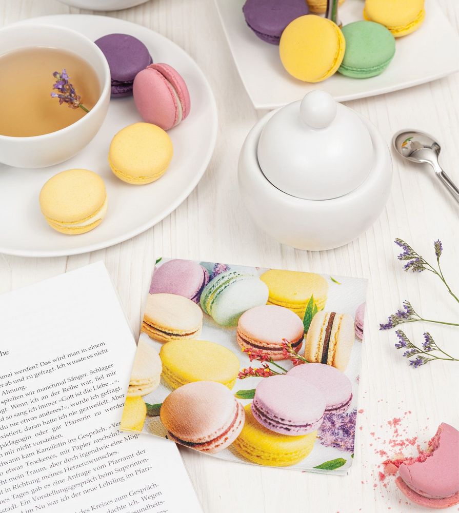 Objets de décoration - Serviettes en papier macarons - KARENA INTERNATIONAL