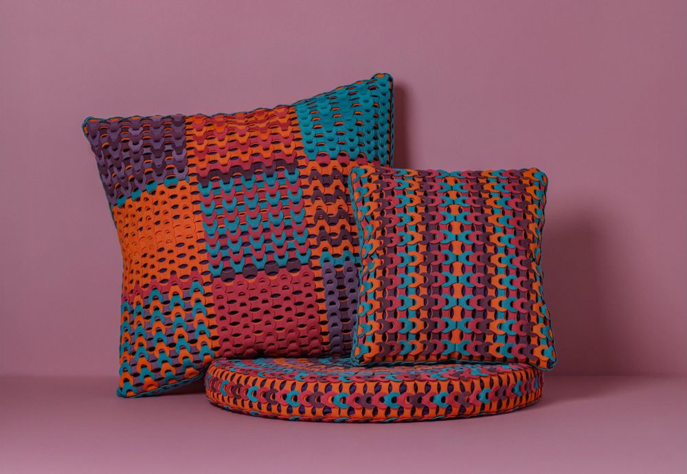 Fabric cushions - SPECTRUM DOTS - Handcrafted Cushions - EETY STUDIO