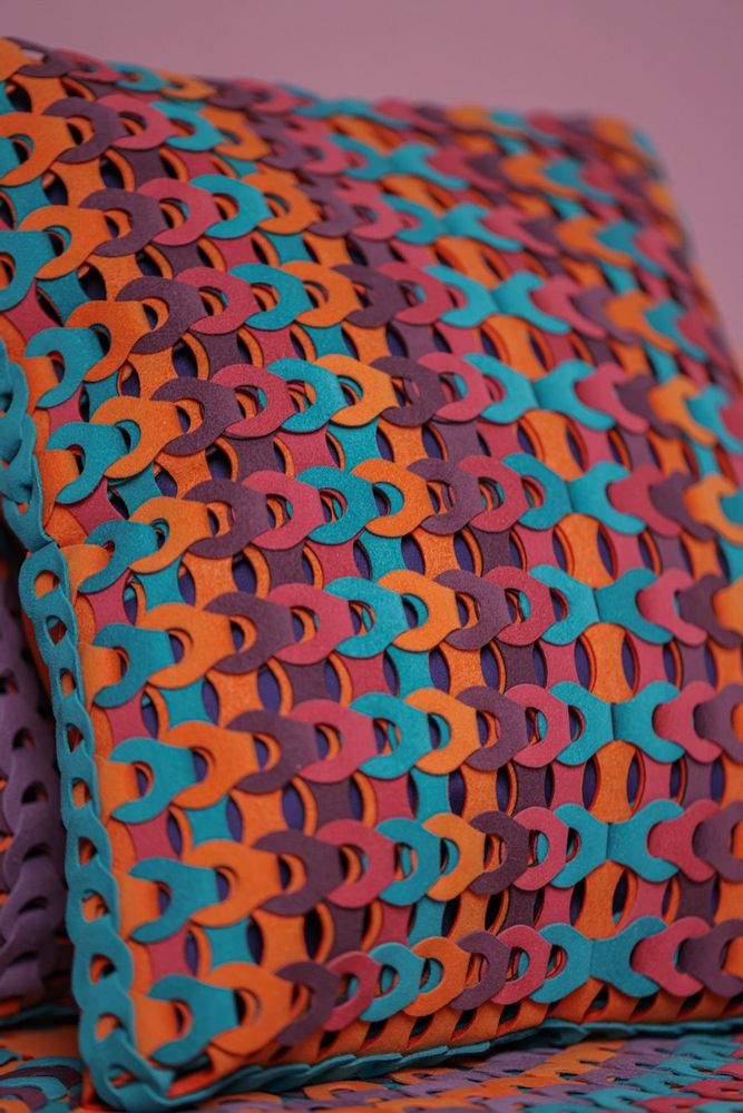 Fabric cushions - SPECTRUM DOTS - Handcrafted Cushions - EETY STUDIO