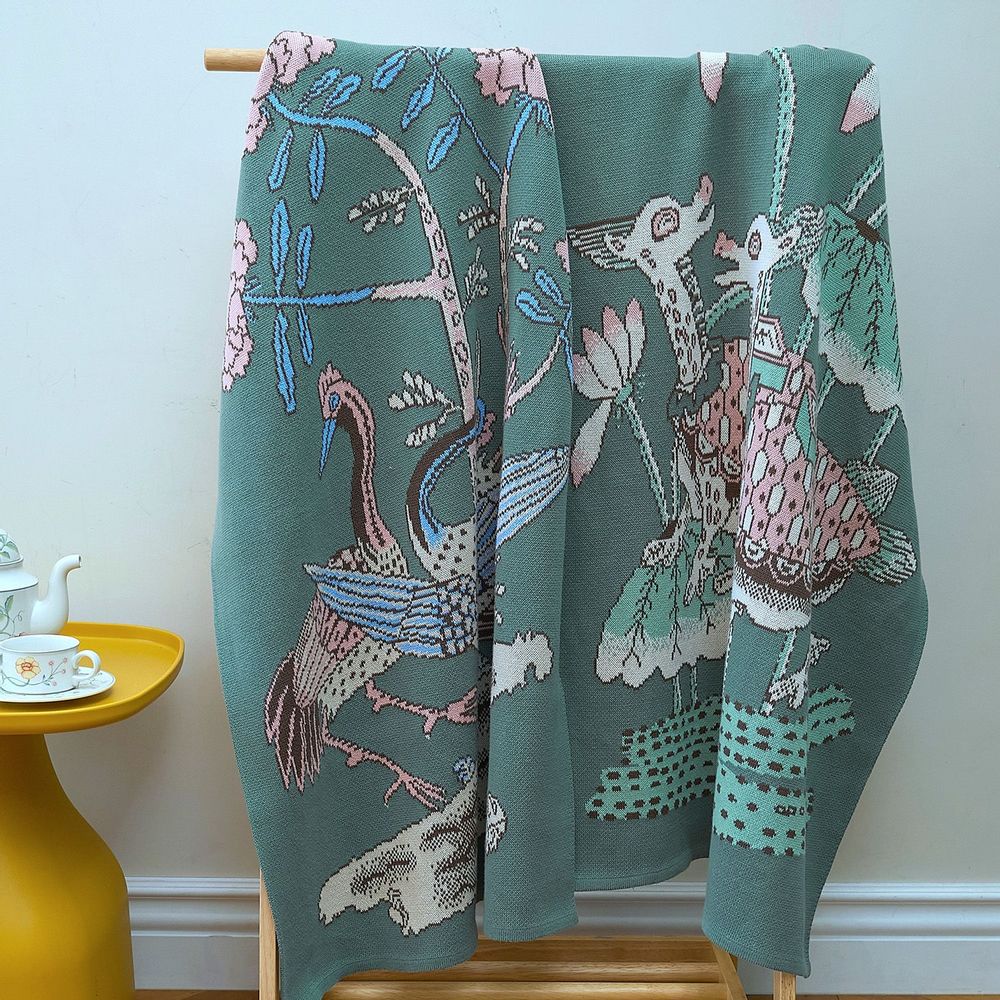 Throw blankets - Smile longevity symbol(Turtles) - BON`EE