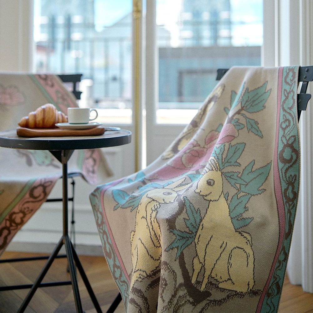 Throw blankets - Rabbit couple - BON`EE