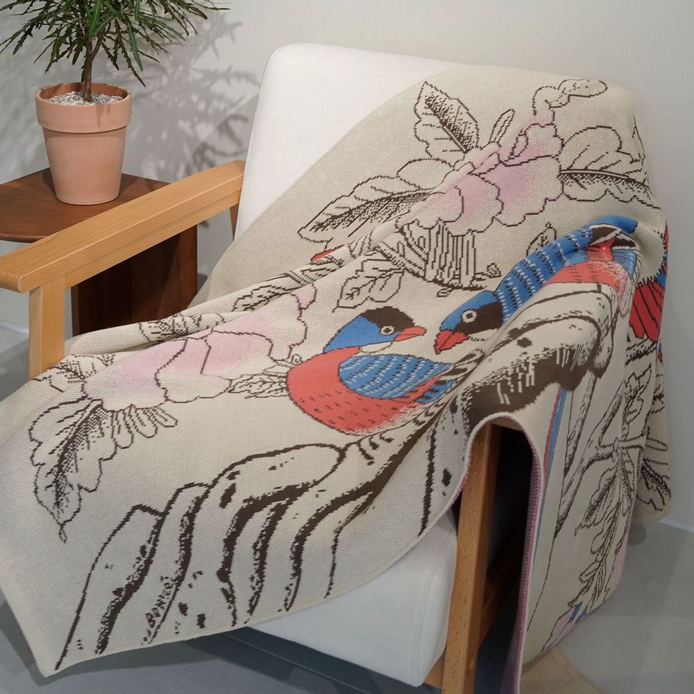 Throw blankets - Flower and Bird - BON`EE