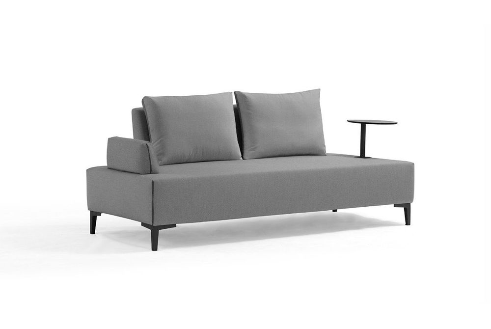 Lawn sofas - 3-seater garden sofa with FLEXI integrated tablet - COUTURE JARDIN