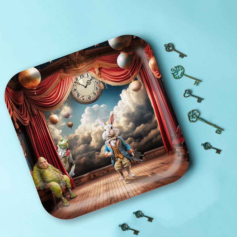 Plateaux - Plateaux carrés en Bois - BLUE SHAKER