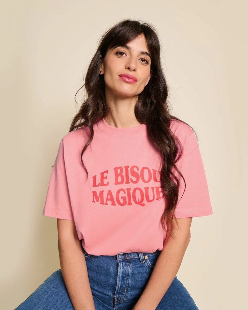 Prêt-à-porter - Le t-shirt Le bisou magique femme en coton bio - ÉMOI ÉMOI