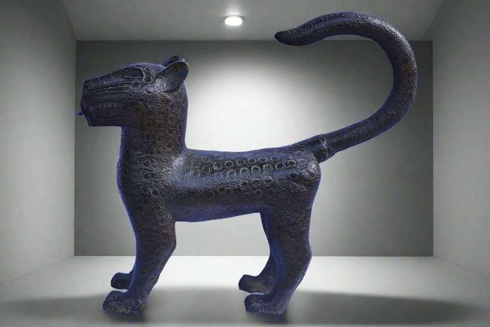 Sculptures, statuettes and miniatures - Great bronze royal leopard - IFE - QUINTESSENCE AFRICAINE