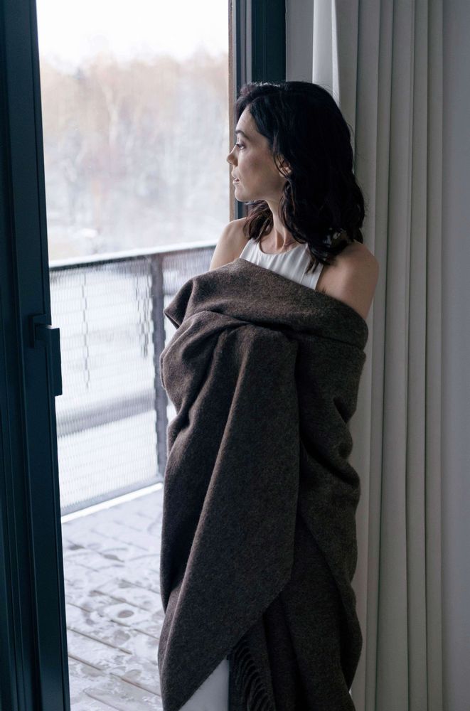 Scarves - Alpaca throw blankets & scarves - ALPAKA
