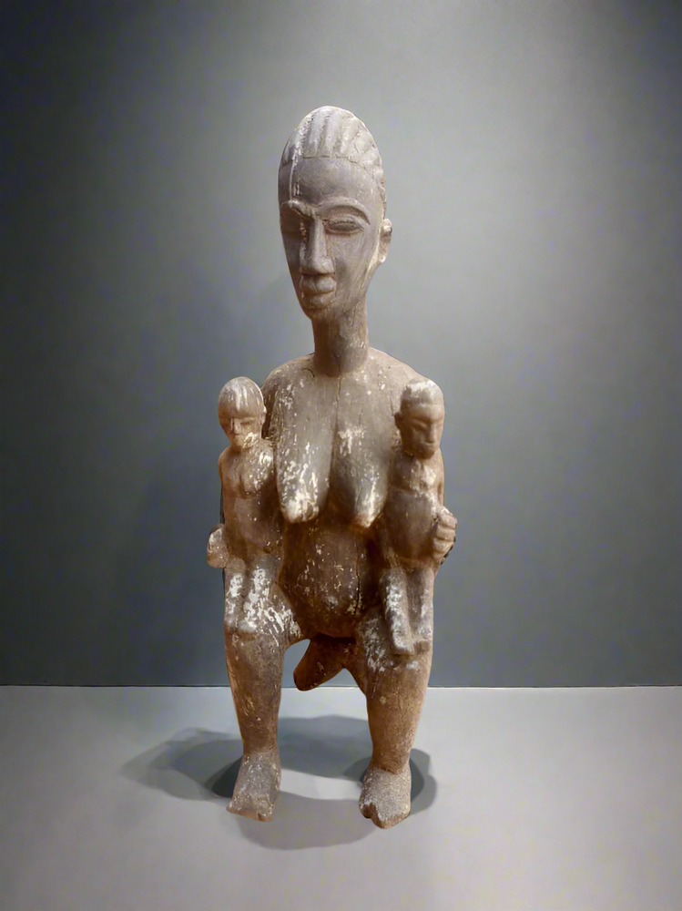 Sculptures, statuettes et miniatures - Statue de maternité en bois Lobi, Burkina-Faso - QUINTESSENCE AFRICAINE