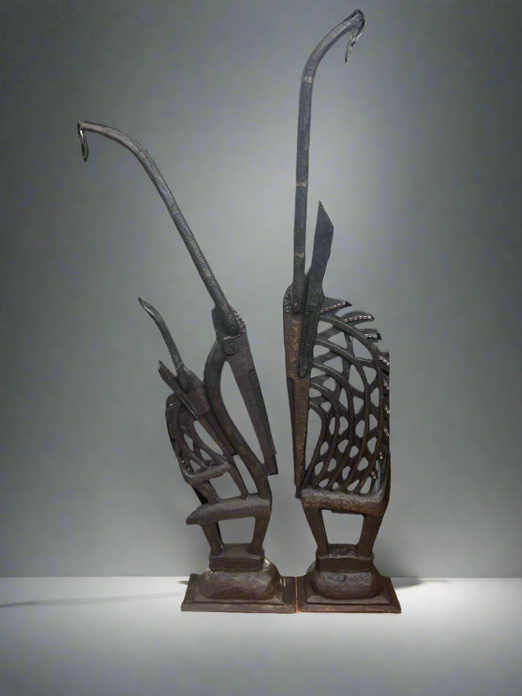 Sculptures, statuettes et miniatures - Très grand couple statues CIWARA, Mali - QUINTESSENCE AFRICAINE