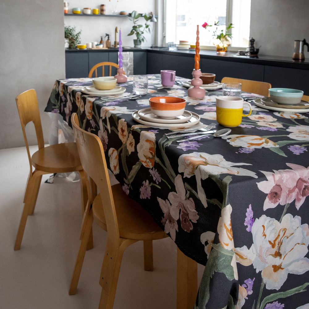 Rugs - Helmililja Runner Dark Grey 43x160 cm - PENTIK