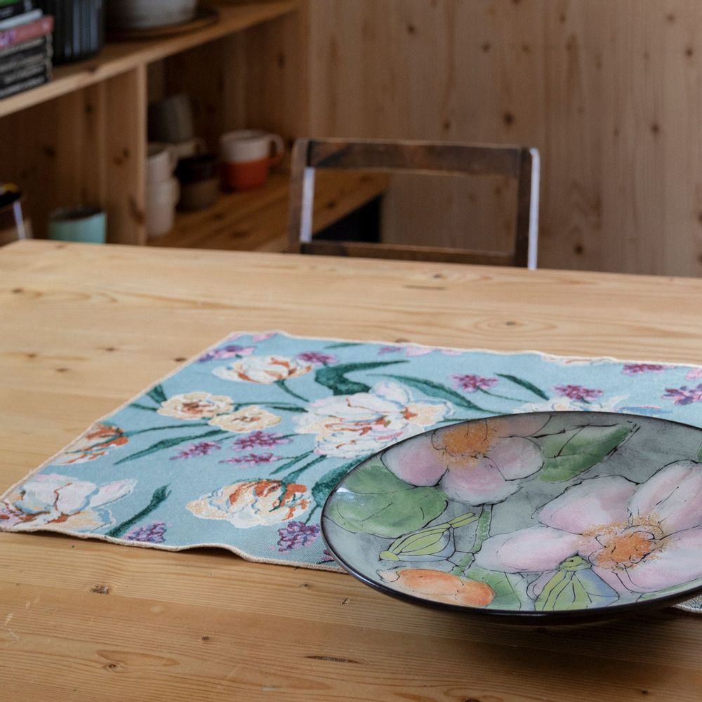 Rugs - Helmililja Acrylic Coated Placemat Light Green 35x45 cm - PENTIK
