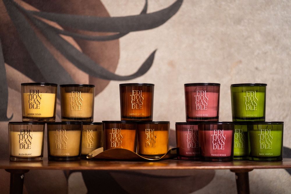 Candles - Perfumed soy wax large candle with wooden lid - EDITION FRAGRANCES