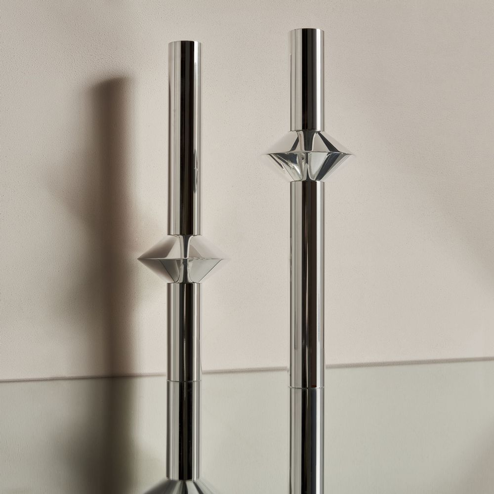Design objects - Annette Silver Candlesticks - LES FEW