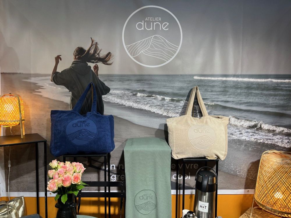 Sacs et cabas - Maxi Totebag - sac week end - coton BIO - Sauge - ATELIER DUNE