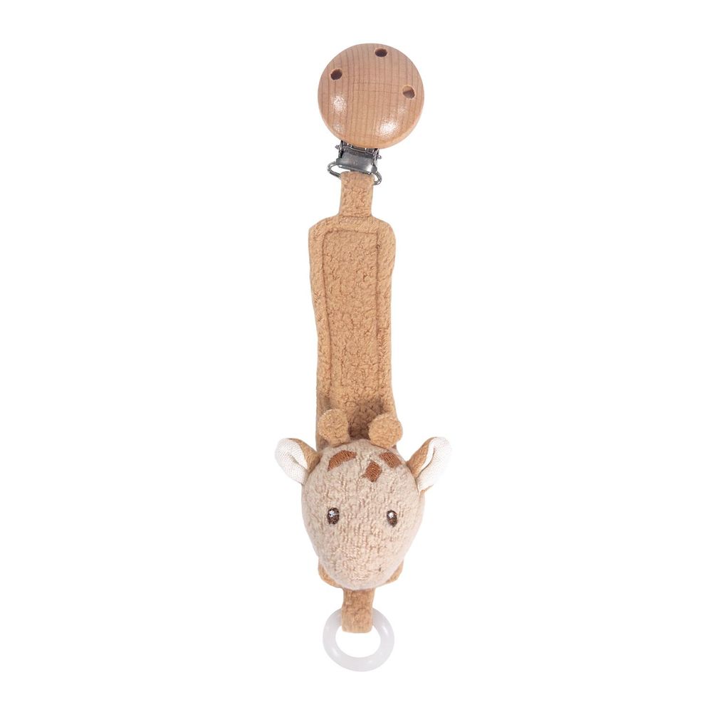 Peluches - 120811 - LEONIE GIRAFFE CHAINE A TETINE - EGMONT TOYS