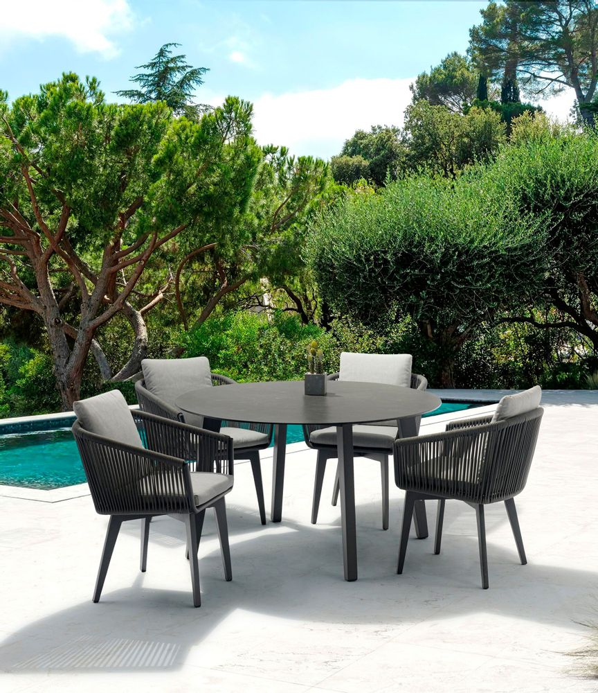 Tables de jardin - Table de jardin ronde DIVA - COUTURE JARDIN