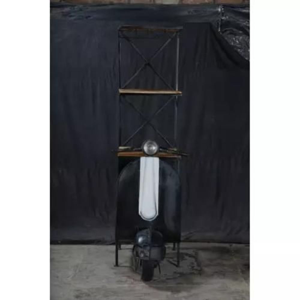 Design objects - Vintage Milan Wood and Metal Scooter Bar - GRAND DÉCOR