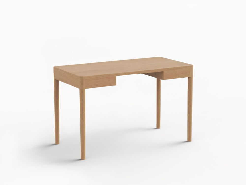 Desks - The Minimalist Modern Front Desk in Oak 120cm x 60cm oak - MOR