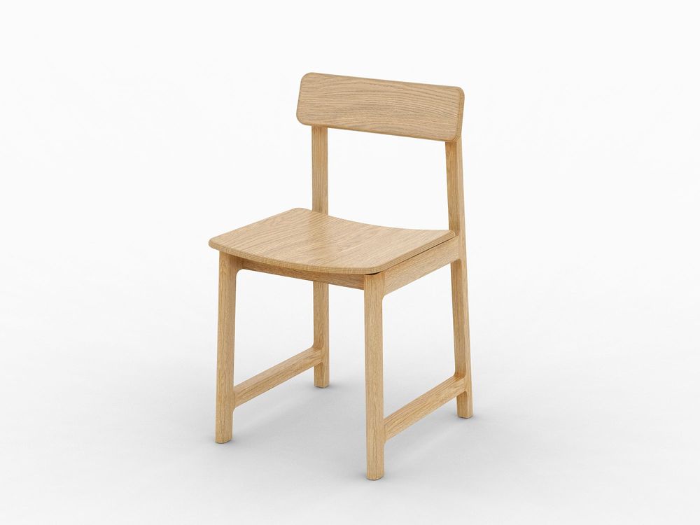 Kitchens furniture - The modern minimalist FRAME chair in ash wood - MOR