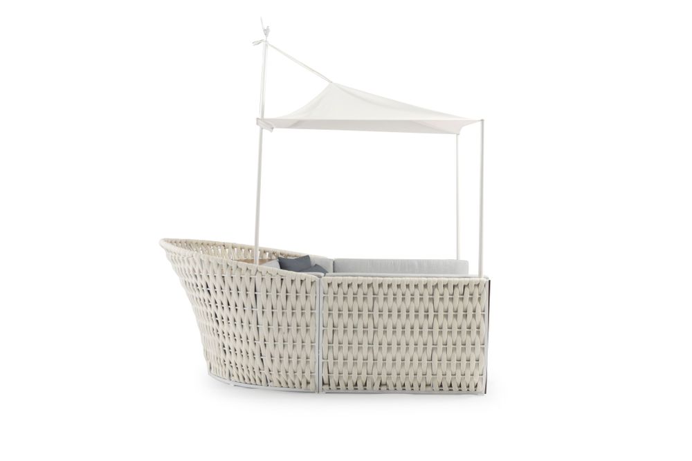 Lawn tables - CRUISE boat-shaped dining set - COUTURE JARDIN