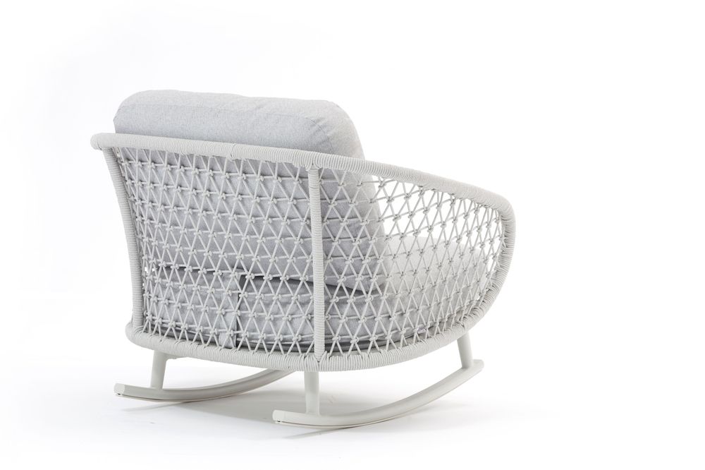 Lawn armchairs - CUDDLE rocking chair - COUTURE JARDIN