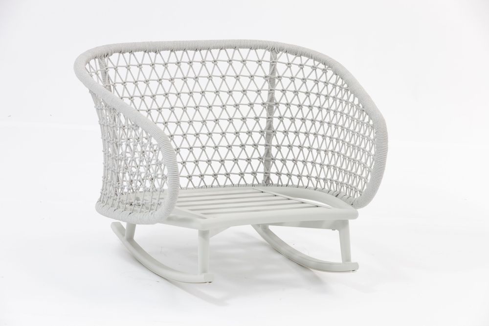 Lawn armchairs - CUDDLE rocking chair - COUTURE JARDIN