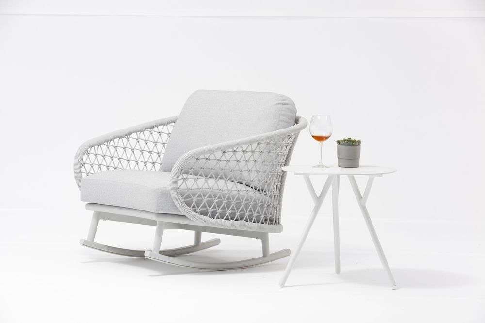 Lawn armchairs - CUDDLE rocking chair - COUTURE JARDIN