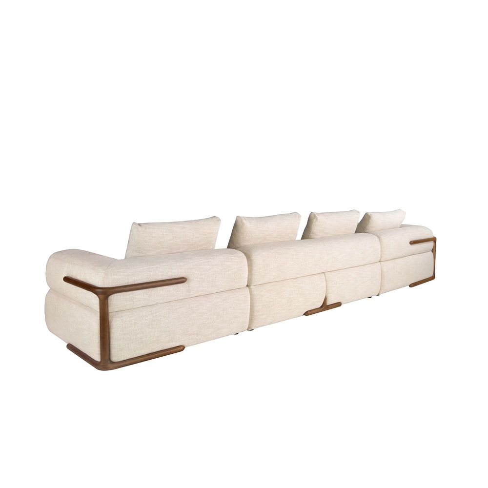 Sofas - 4 seater sofa in beige fabric - ANGEL CERDÁ