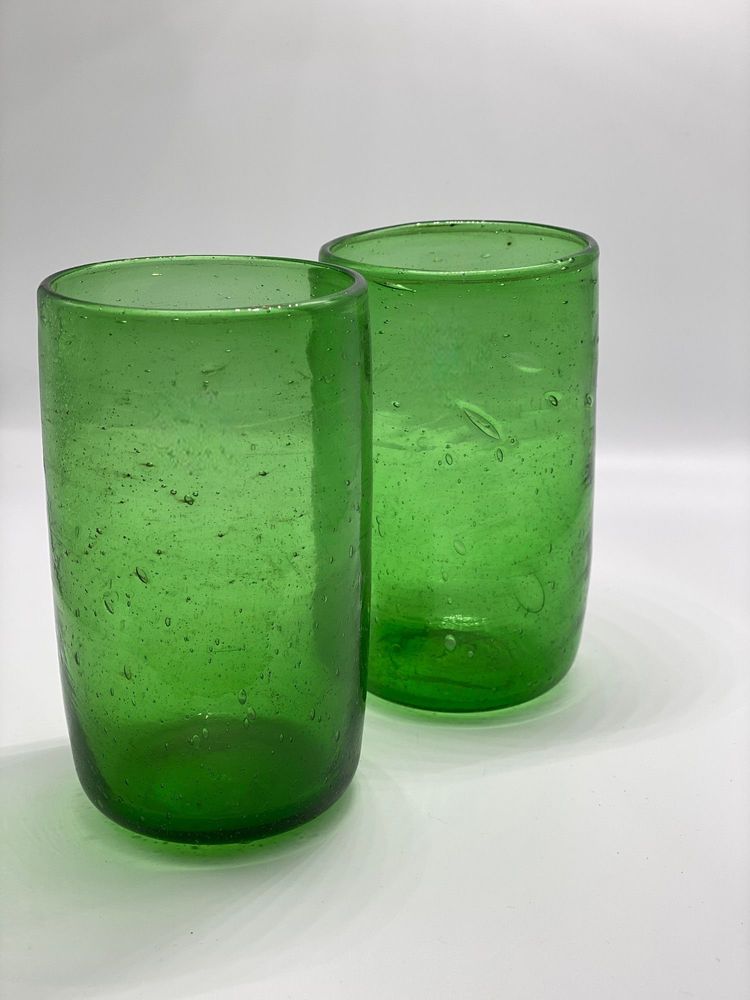 Verres - Verres à eau Dary - Ensemble de 6 verres recyclés — Fait main, coloré - MAISON ZOE