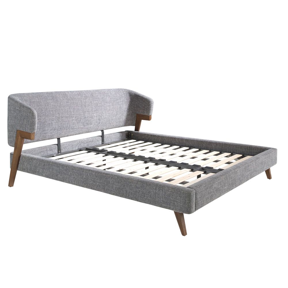Beds - Grey fabric bed - ANGEL CERDÁ