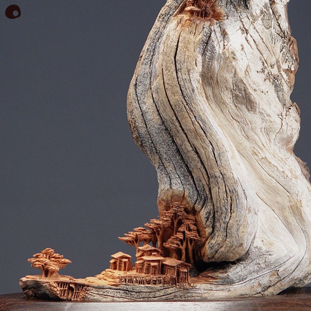 Unique pieces - Vertical wooden sculpture - MÙ STUDIO