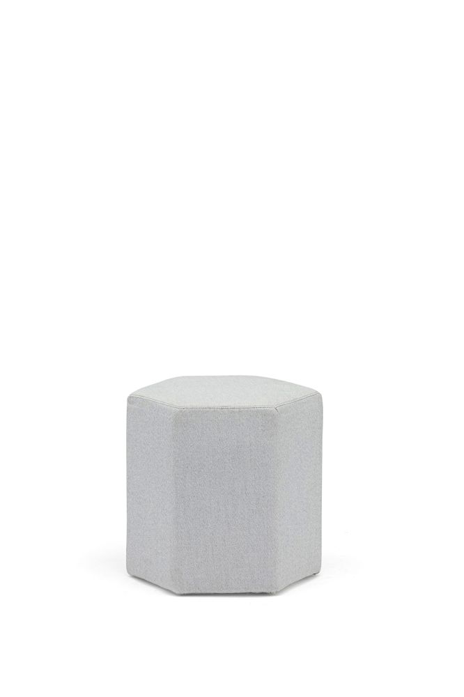 Outdoor decorative accessories - Pouf/side table with HEX top - COUTURE JARDIN