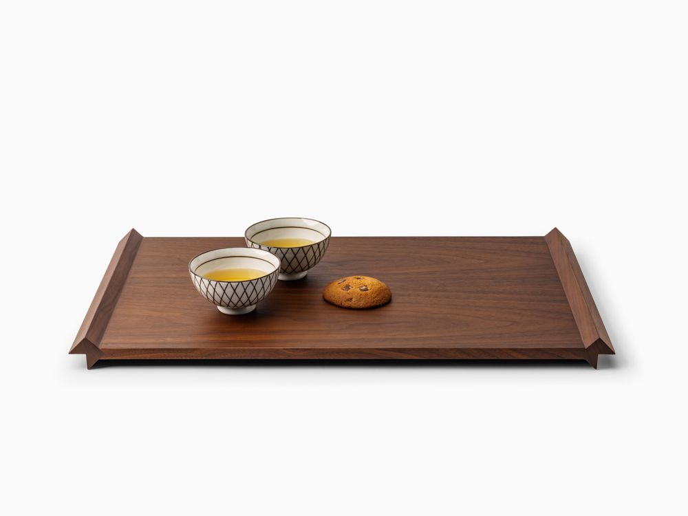Design objects - Minimalist Walnut Wood Tray - MOR