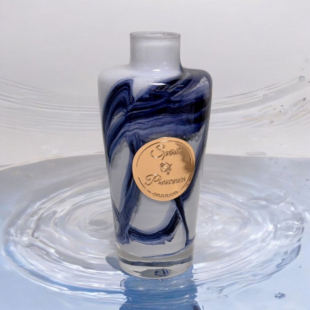 Scent diffusers - BLACK/WHITE blown glass diffuser - SPIRIT OF PROVENCE