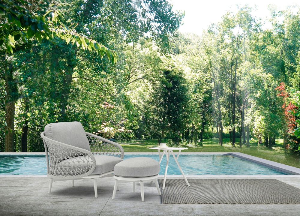 Lawn armchairs - CUDDLE garden armchair - COUTURE JARDIN