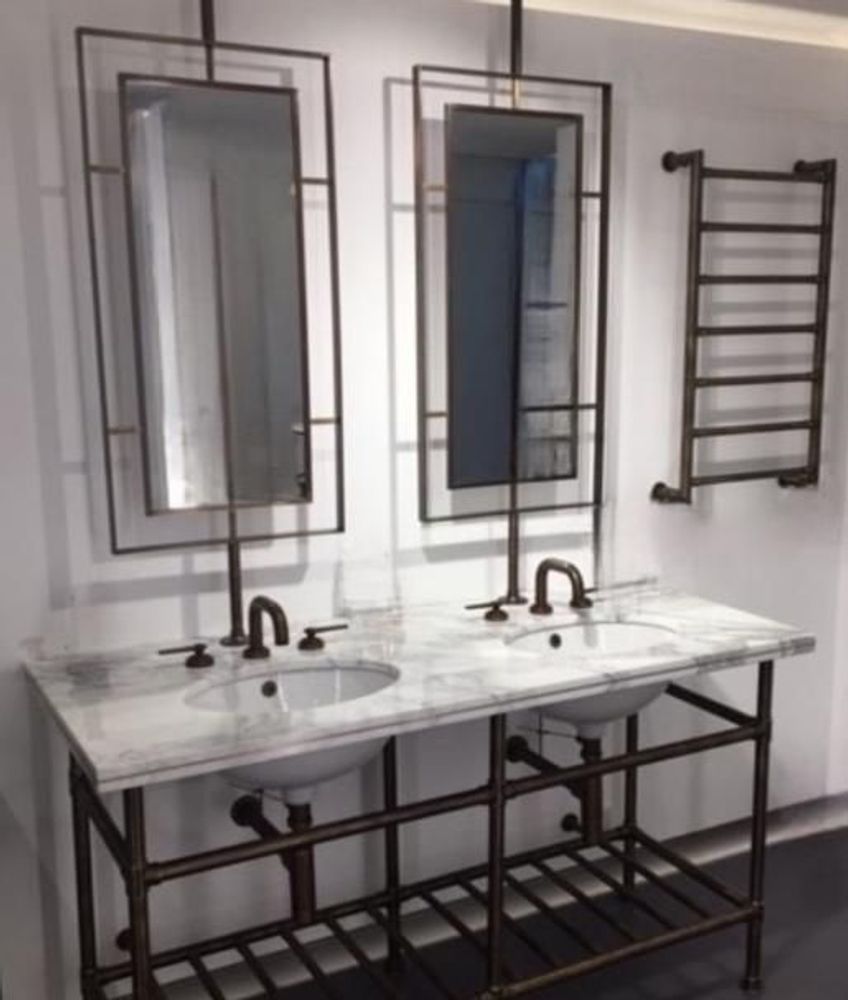 Bath towels - Sterlingham Water Table with Heated Towel Warmer - SOPHA INDUSTRIES SAS