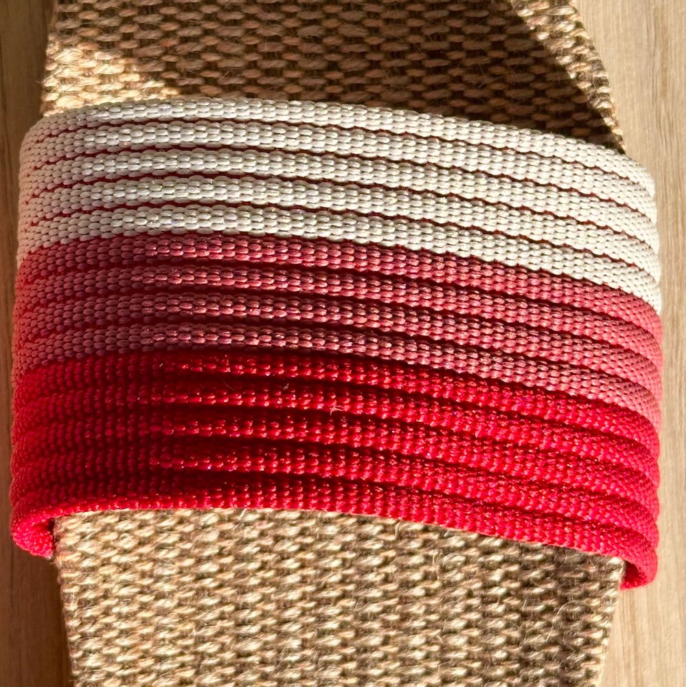 Shoes - LES MAURICETTES by Blandine, light and soft red flip-flops - LES MAURICETTES