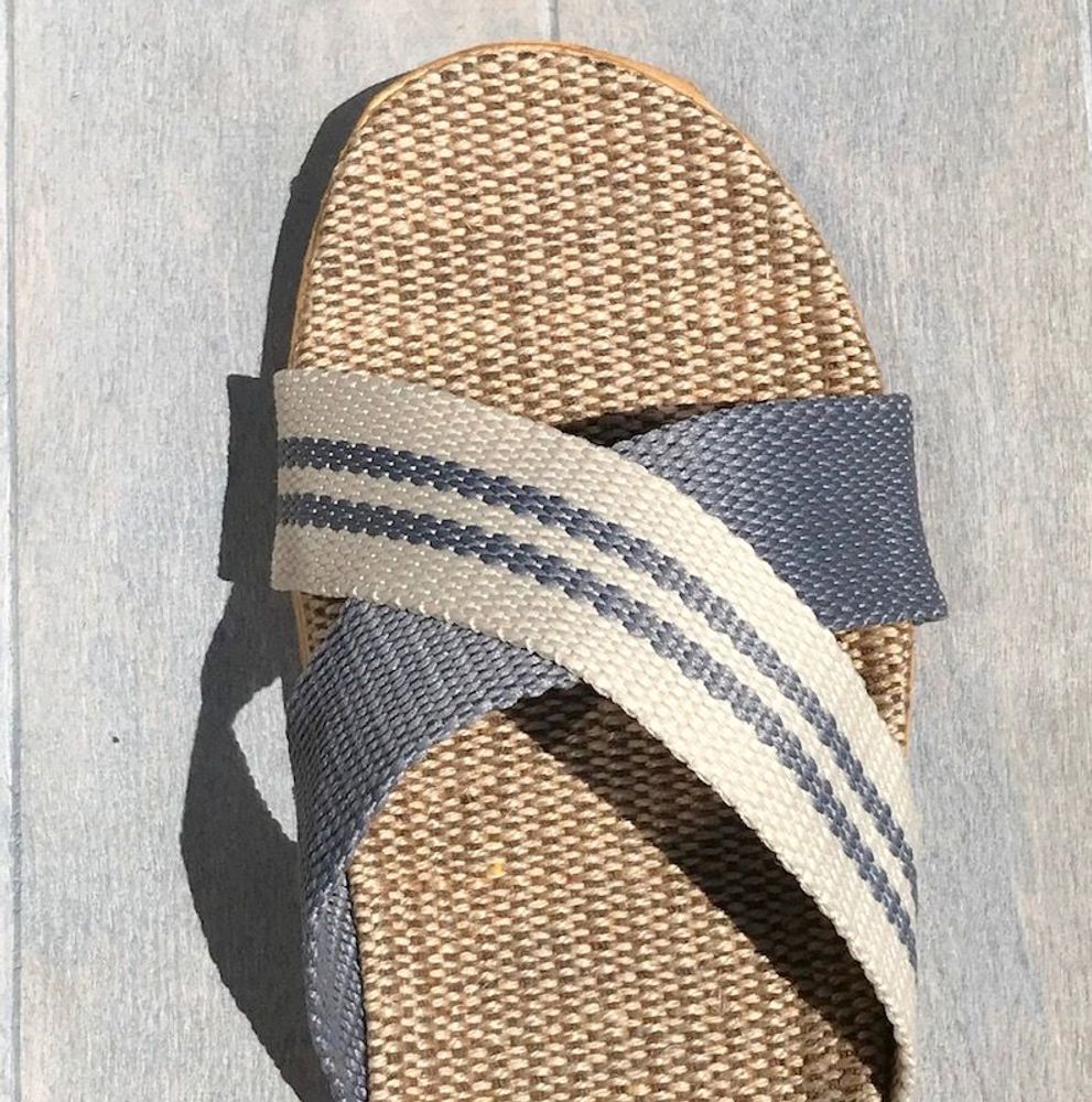 Loungewear - LES MAURICETTES d'Alphonse, gray flip-flops for men - LES MAURICETTES