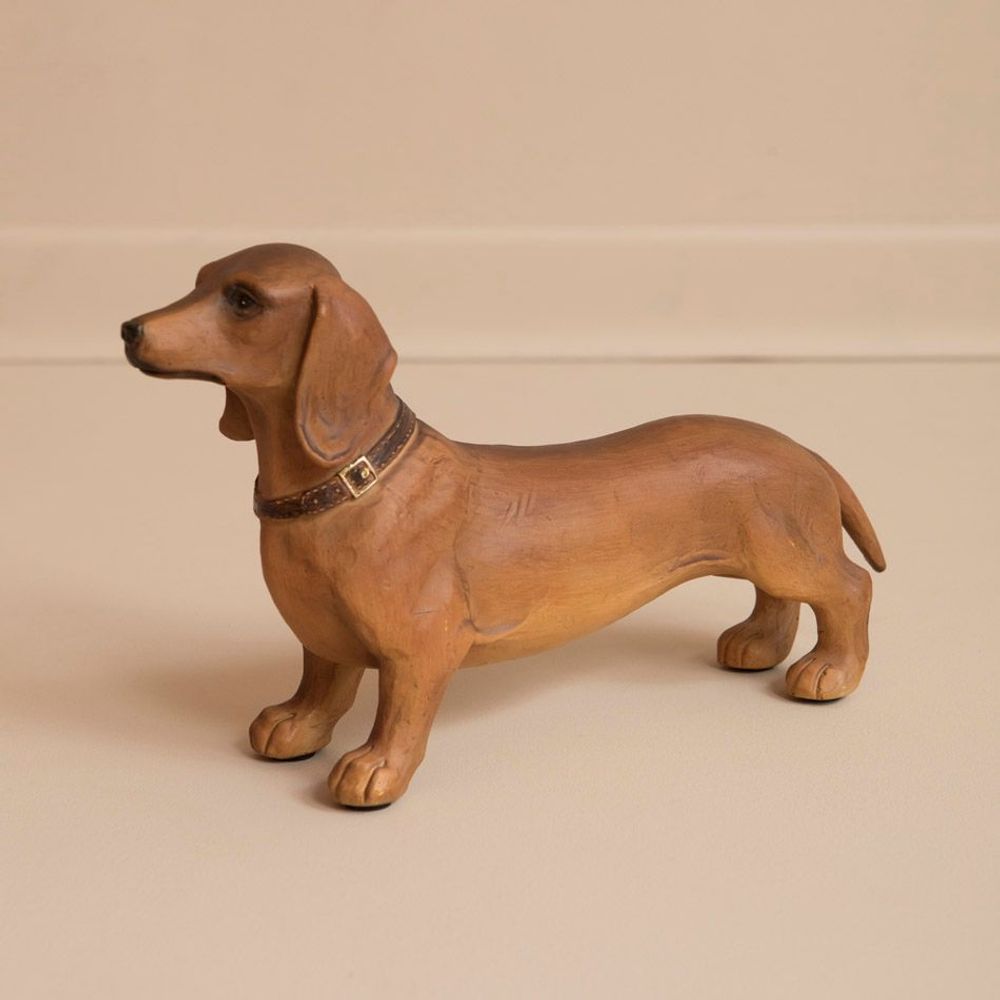 Sculptures, statuettes and miniatures - RESIN DACHSHUND - MAHE HOMEWARE