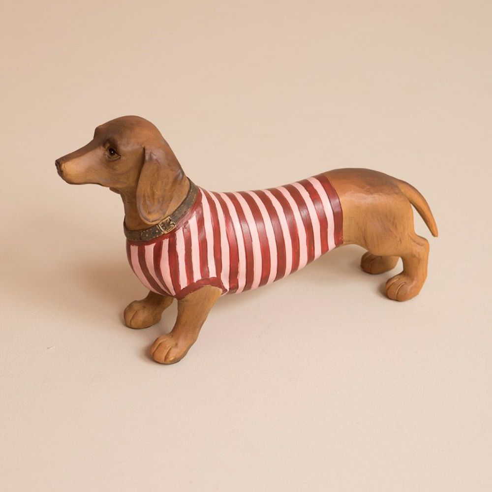 Sculptures, statuettes and miniatures - RESIN DACHSHUND - MAHE HOMEWARE