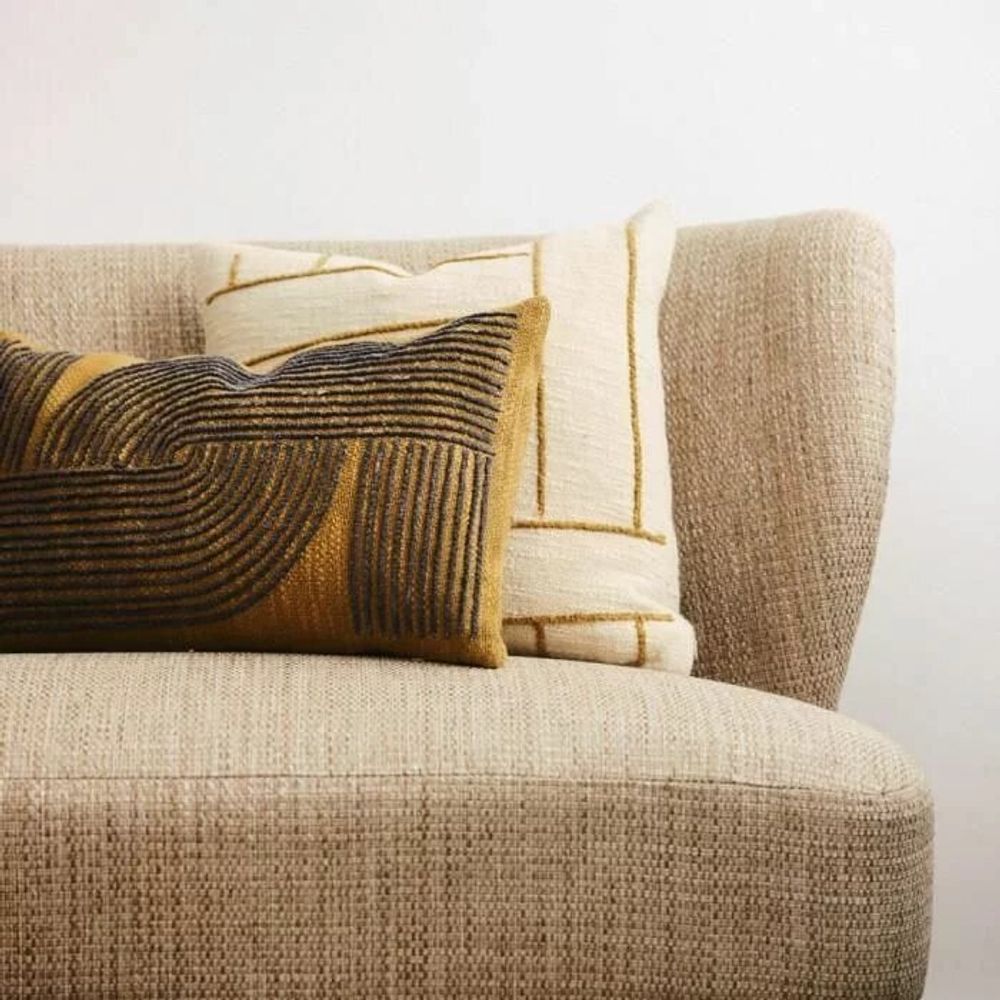 Cushions - DORI embroidered cotton cushion - CFOC