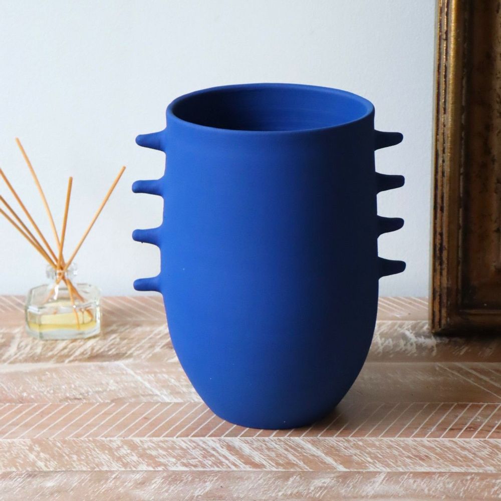 Vases - Banasa Vase - Matt Blue - MAISON MARMOL