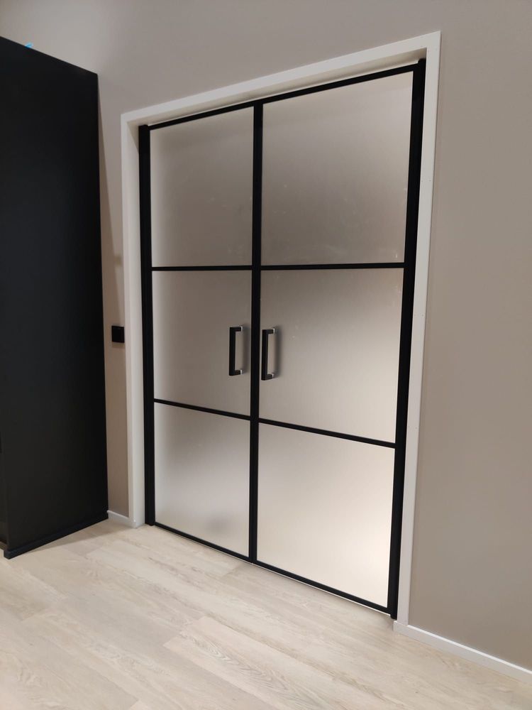 Aménagements pour bureau - Porte vitrée, cadre en aluminium - SCANDINAVIAN GLASSFACTORY