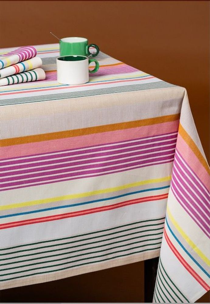 Table linen - Multicolored Pierre tablecloth - TISSAGE DE LUZ