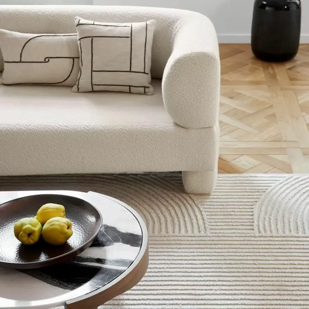 Tapis design - Tapis en laine et viscose de bambou PENJAB - CFOC