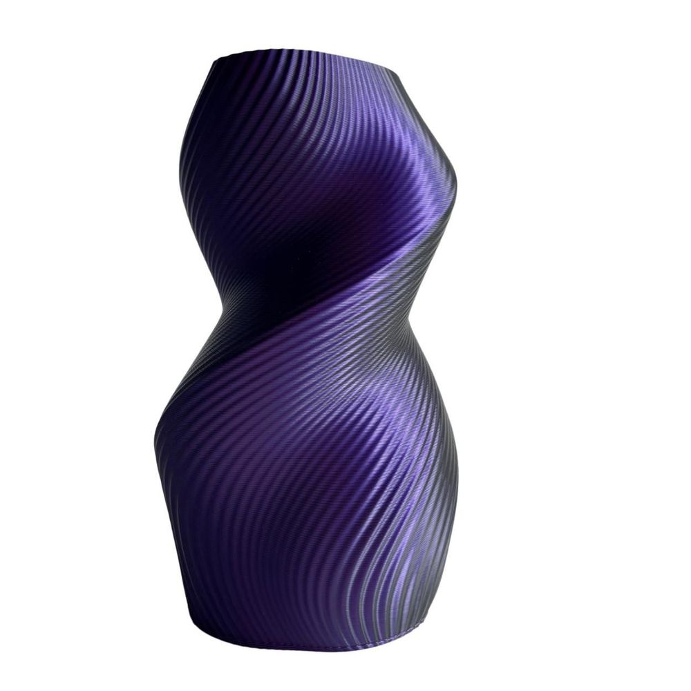 Aménagements pour bureau - VASE « SILUET » | MULTICOLORE | BLEU, VIOLET, NOIR - AURA 3D