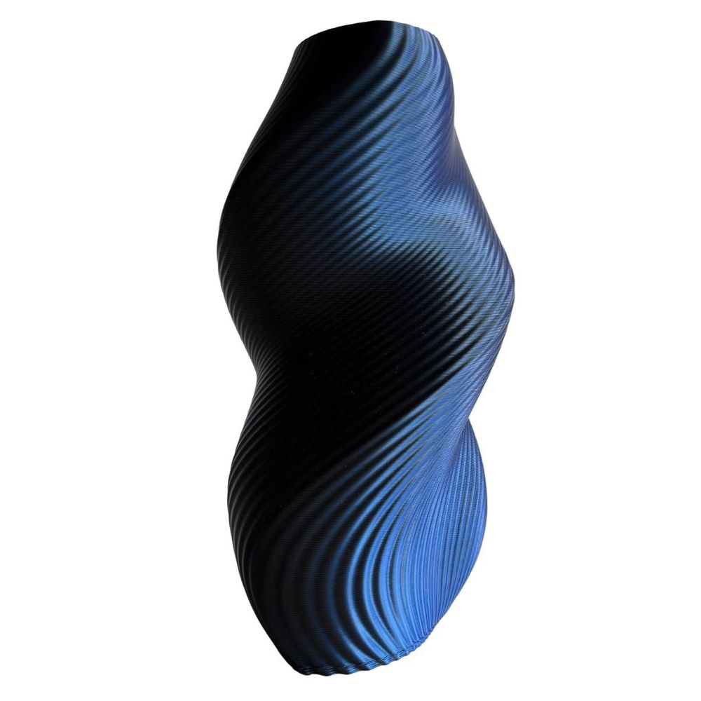 Aménagements pour bureau - VASE « SILUET » | MULTICOLORE | BLEU, VIOLET, NOIR - AURA 3D