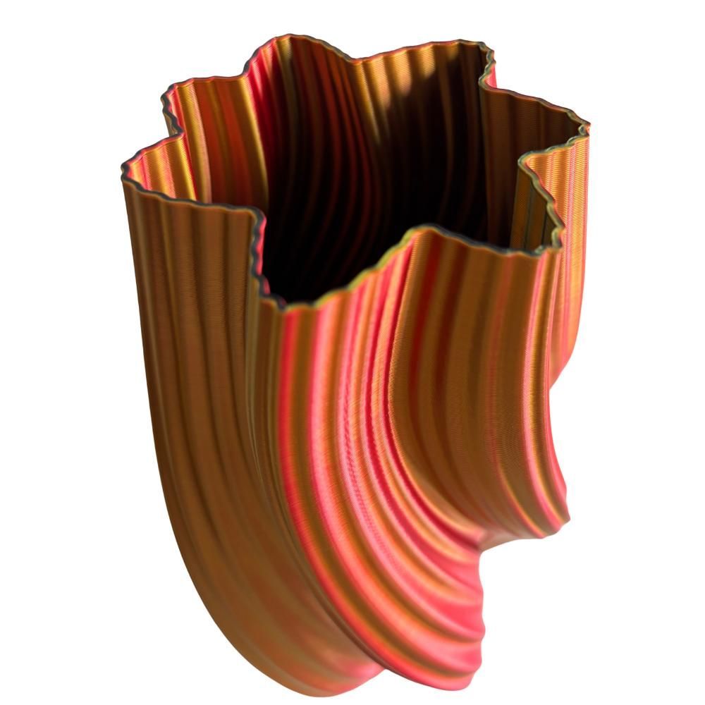 Office design and planning - Vase "Hot Ice Cream SLIM" | MULTI-COLOR | BLACK, GOLD, RED - AUURA