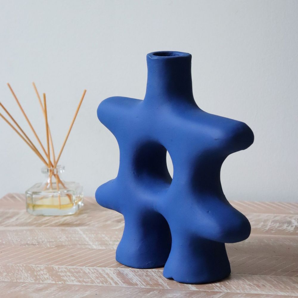 Vases - Nova Vase Matt Blue - MAISON MARMOL