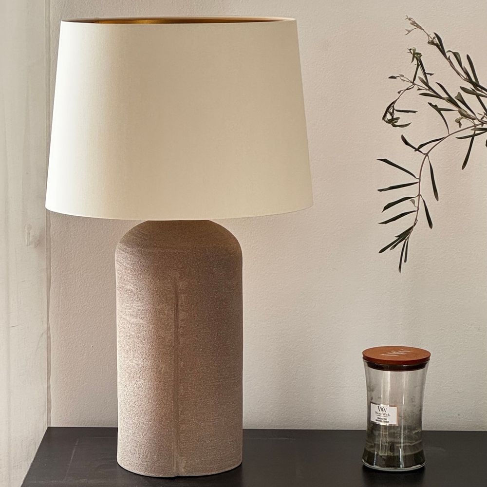 Ceramic - TABLE LAMP - RAW & GOLD collection - DI VINCENZO POUJOULA